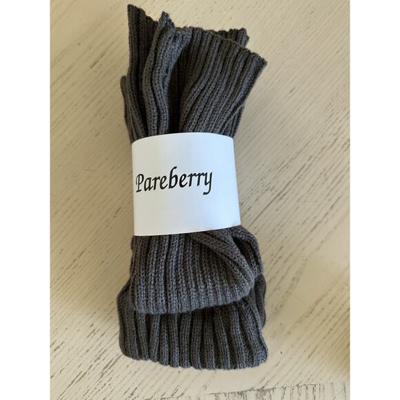 Pareberry Women's Winter Over Knee High Footless Leg Warmers - Picture 2 of 4